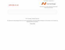 Tablet Screenshot of cellcode.co.uk